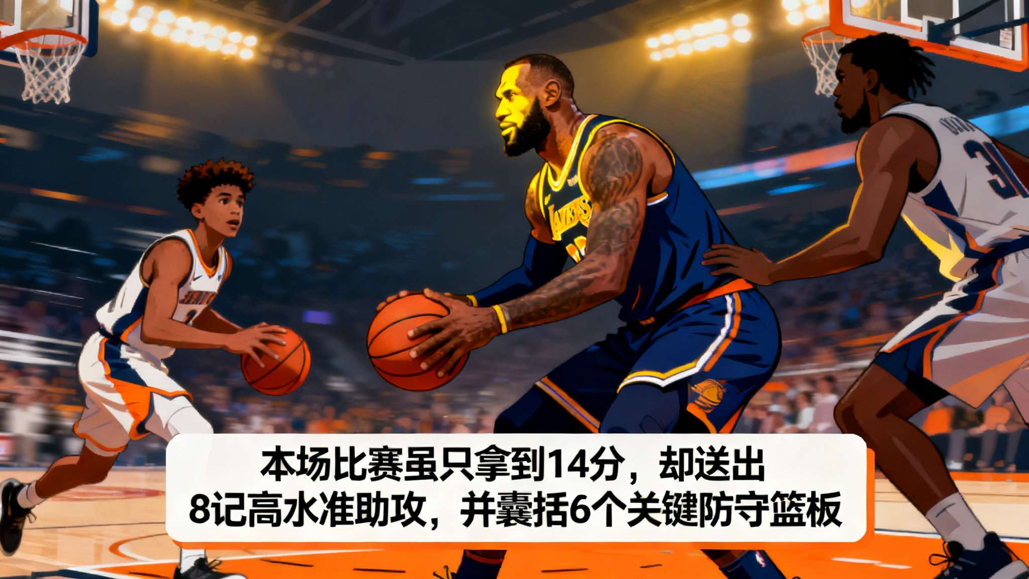 詹姆斯对阵活塞连得25分